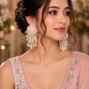 Net Flower with pearls