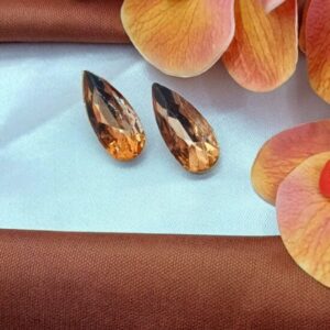 dark peach leaf studs